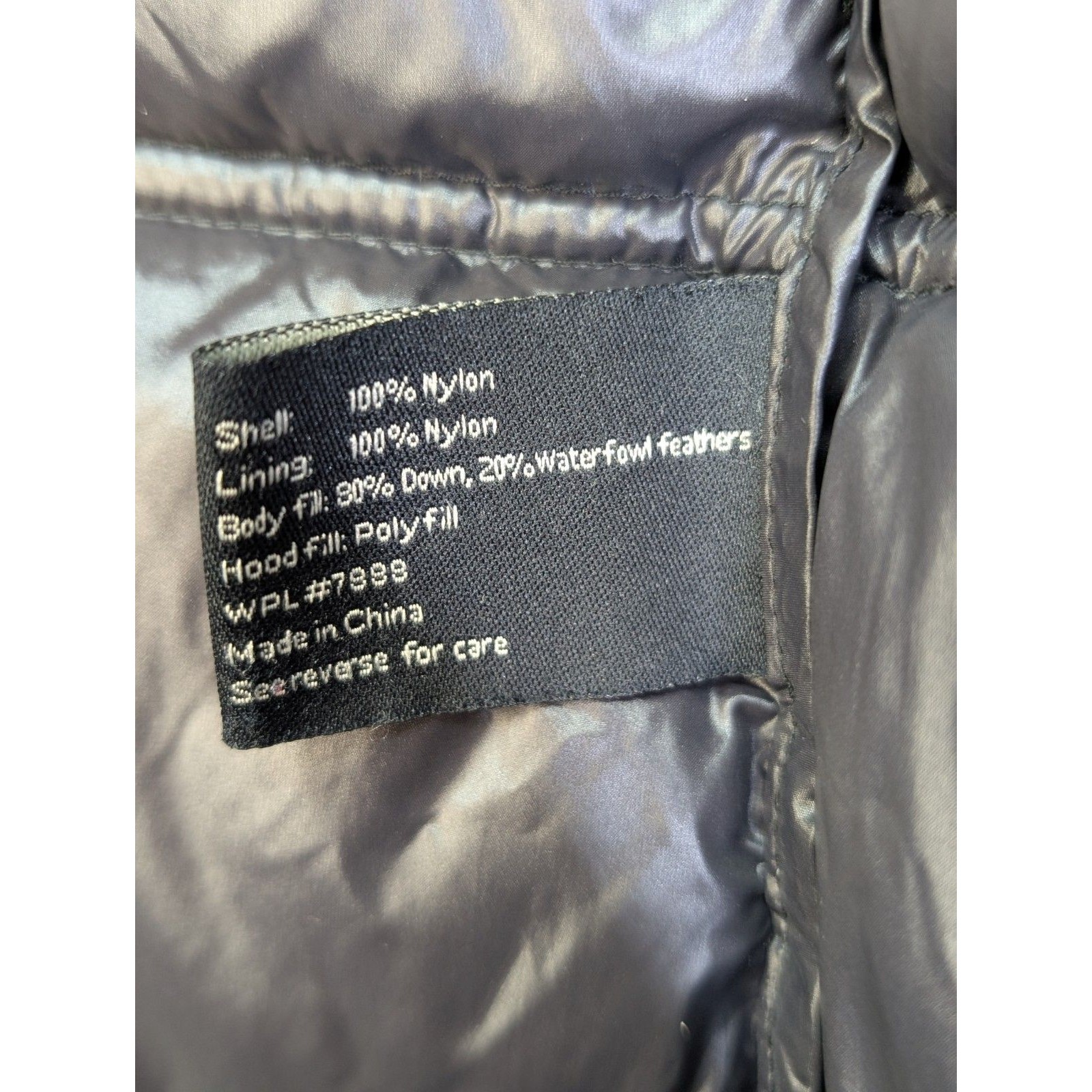 Miss Sixty Womens Ultra Lightweight Packable Down Puffer Jacket Long Hooded Sz M — image 4 of 8